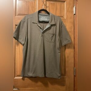 Eddie Bauer Men's Taupe Polo Shirt